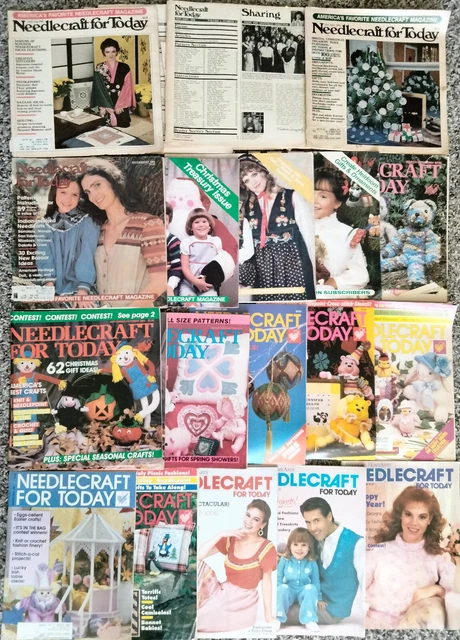 Lot of 21 Needlecraft for Today magazines, 1980-1988