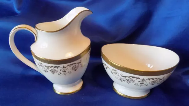 Royal Doulton Belmont  Sugar Bowl and Milk Jug