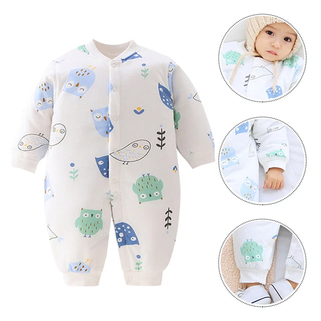 Tute Stampa Stampa Gufo Stampate Bambino Neonato Mantieni Caldo Autunno