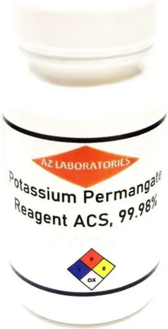 Potassium Permanganate Crystal Reagent Grade / 2 Oz/Free Flowing/Same Day Ship/U