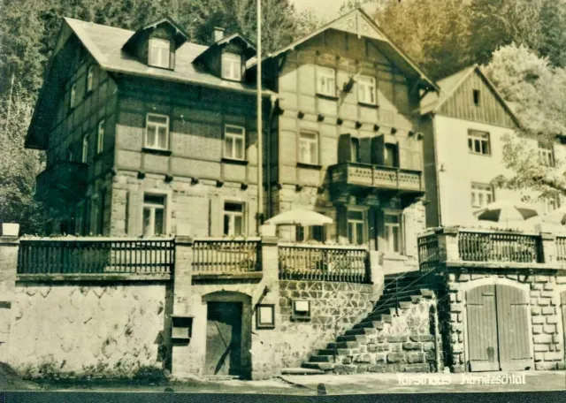 "Alte Postkarte"- Bad Schandau Forsthaus Kirnitzschtal HO-Hotel 50er Jahre?
