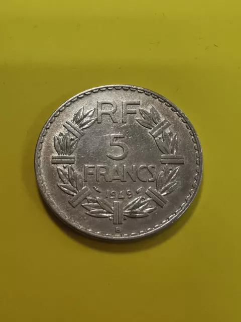 5 Francs Lavrillier, 1949, aluminium