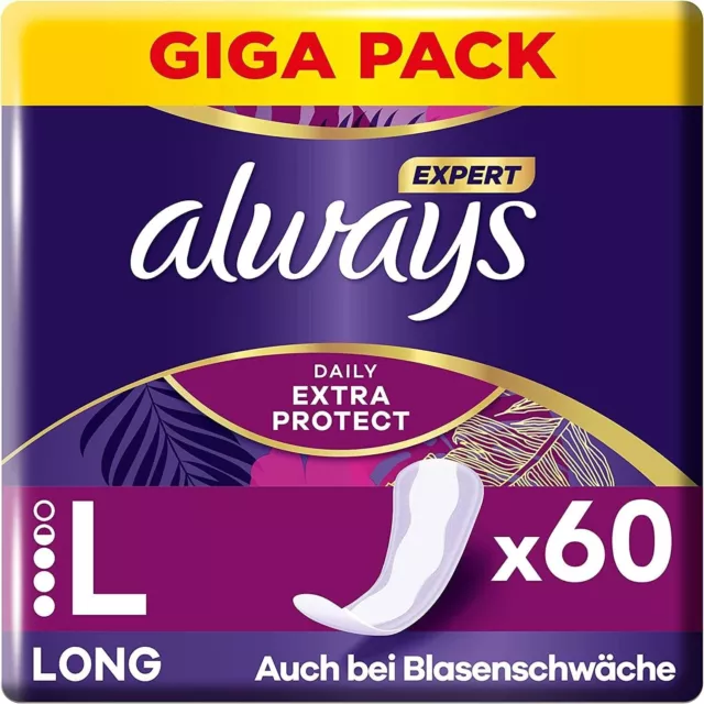 Always Profresh Slipeinlagen Damen Large (60 Binden), Giga Pack, Blasenschwäche