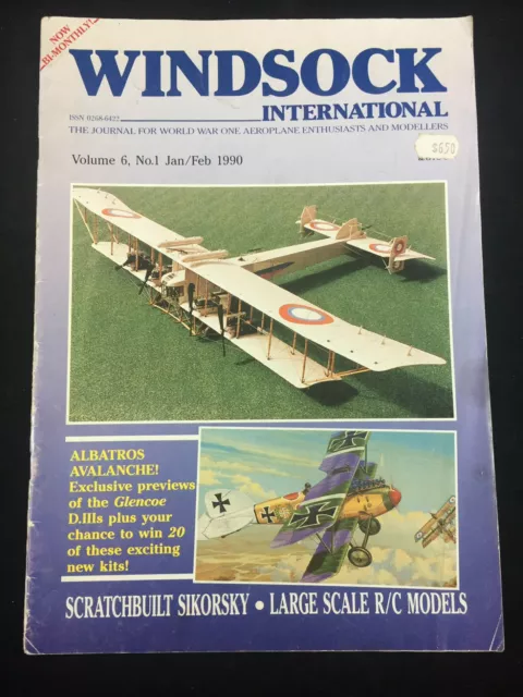 Jan/Feb 1990 Windsock International Volume 6 No.1 Vintage Aircraft Magazine