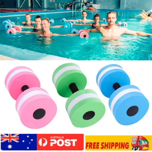 Water Aerobics Dumbbell EVA Aquatic Fitness Barbell Aqua Pool Exercise Mediumx A