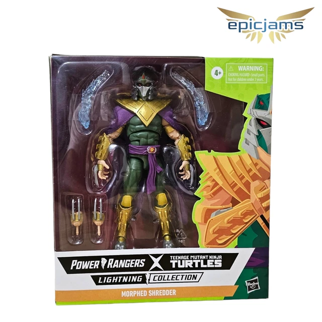 Power Ranger Shedder HASBRO LIGHTNING COLLECTION: Power Rangers X TMNT Morphed Shredder New ...
