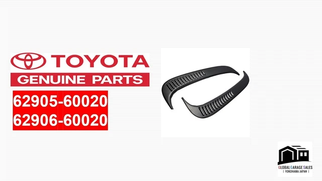 Genuine Toyota LandCruiser 80 Series FJ Rear LH Solid Fixed Vent Window Louvre – 62906-60010