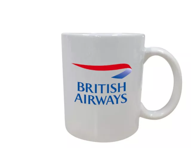 British Airways Logo UK Airline Souvenir Pilot Employee Coffee Mug Tea Cup