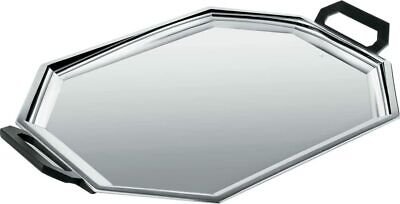 Rock” 18/10 Stainless Steel Alessi A di Alessi “Ba Mirror Polished Tray ~ Large 48cm 