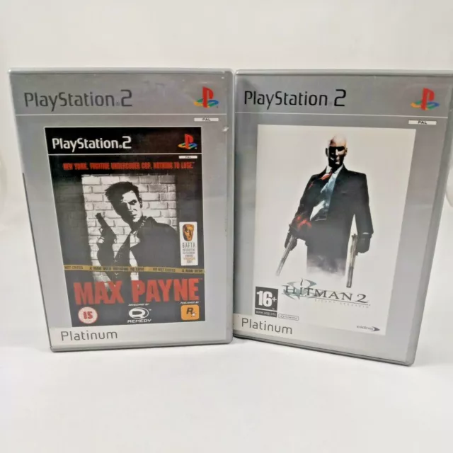MAX PAYNE & HITMAN 2 SILENT ASSASSIN PS2 giochi bundle per PlayStation 2