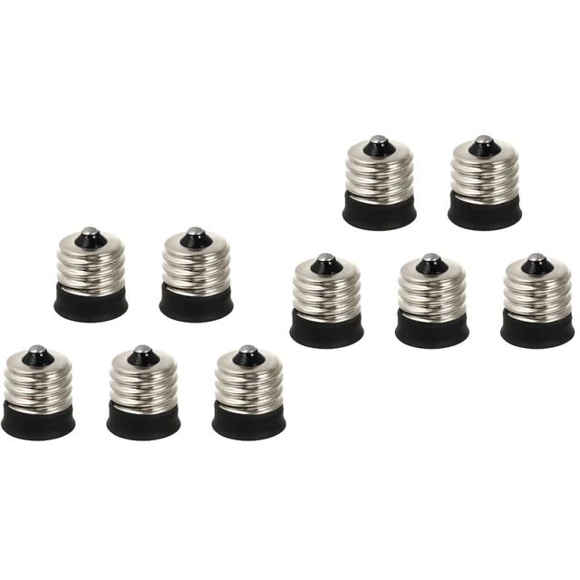 10 piezas Convertidor de lámpara E17 a E14 adaptador base E17 a E14 convertidor