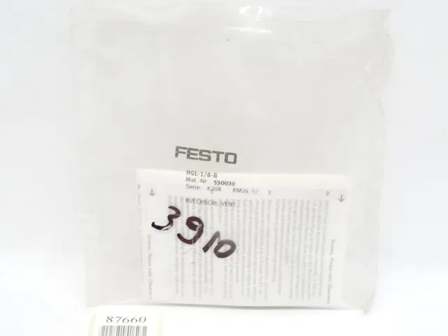 Festo Soupape de Retenue HGL-1/8-B/530030/ Neuf Emballage D'Origine