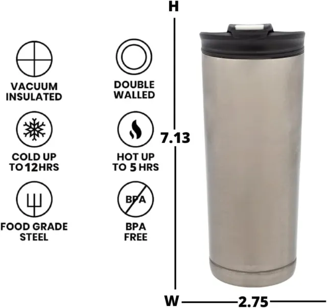Thermos Stainless Steel Insulated Tumbler Coffee Travel Mug Cup Tea King 16oz 3
