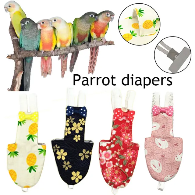 1 PC Haustier Vogel Kleidung Süß Creative Komfortable Papagei Windel für Sitti♢