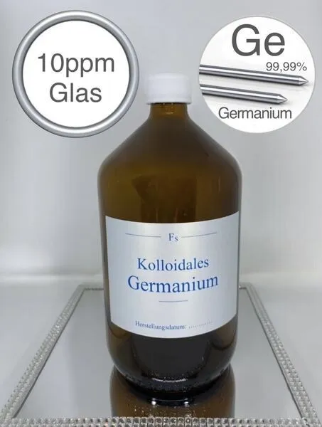 Kolloidales Germanium, 1000ml, hochrein, hochkonzentriert, 10ppm, frisch, top!!!