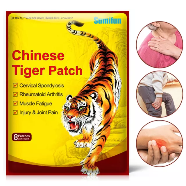 40 Tiger Patch Chinese Medical Back Heat Pain Relief Plaster Pad Balm Arthritis 2