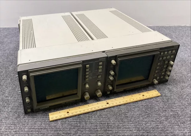 Leader 5850C NTSC Vectorscope w/ 5100 Waveform Monitor Appliances -For Parts-