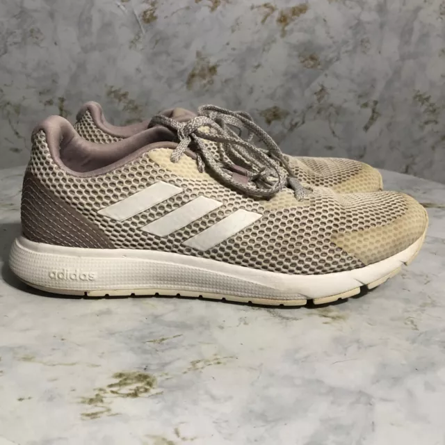 ADIDAS SOORAJ WOMENS Size 7 Running Shoes Ivory Purple Athletic