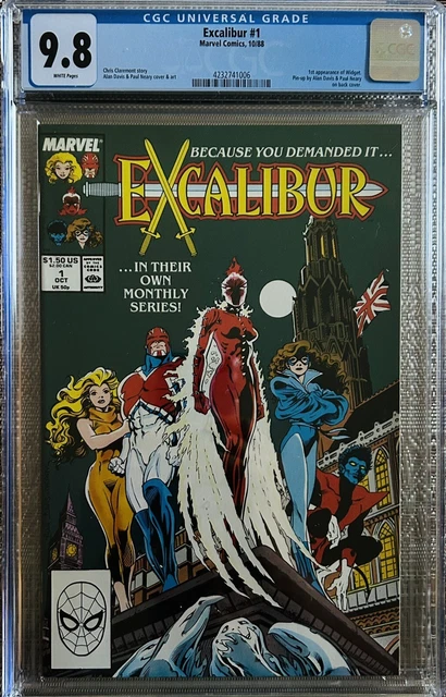 Excalibur #1, October 1988, CGC 9.8 White Pages.