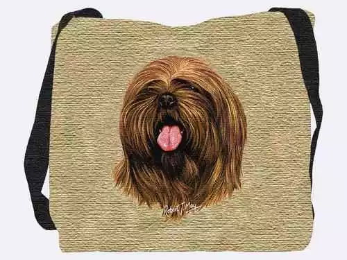 Woven Tote Bag - Lhasa Apso 1187 IN STOCK