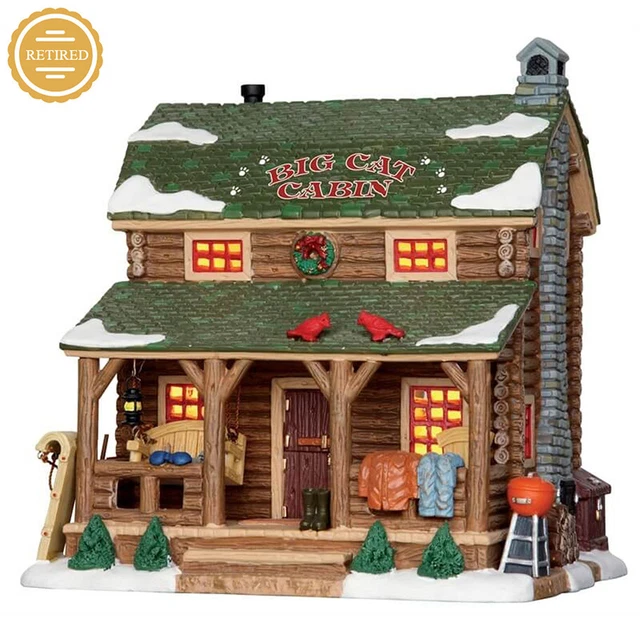 Lemax Christmas Village - Big Cat Cabin - Vail Village, Retired!