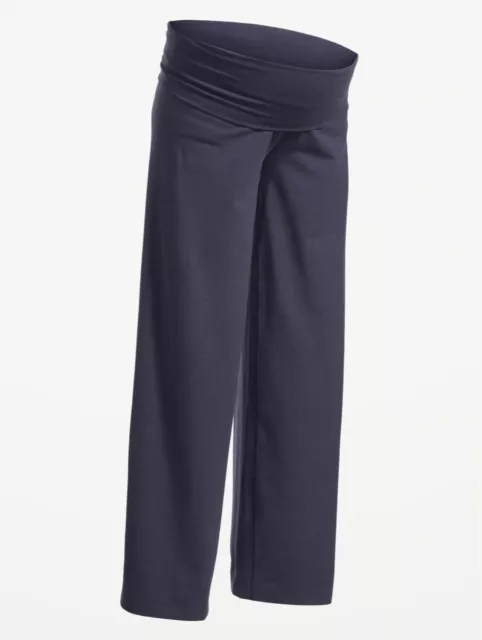 Old Navy Maternity Rollover-Waist PowerChill Wide-Leg Pants Size Small $40