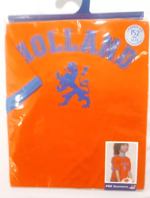 Holland Soccer Netherlands Lion Logo Childrens (Age 12-13) T-Shirt Fox Originals