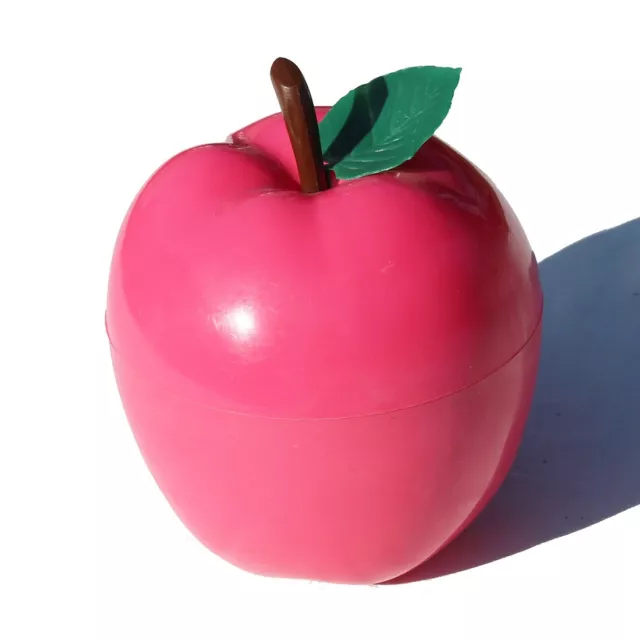 Seau à glaçons vintage pomme plastique rose girly pop