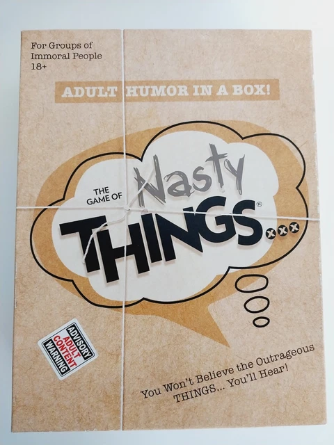 The Game of Nasty Things | Adult Humor in a Box | 18+ Party Game