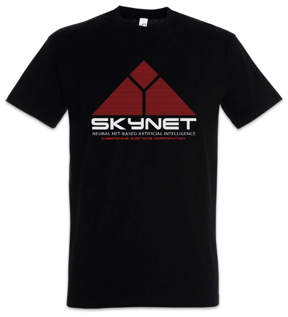 Maglietta Uomo Terminator T-Shirt Cyberdyne Systems Skynet Fan Dei Film Anni 80