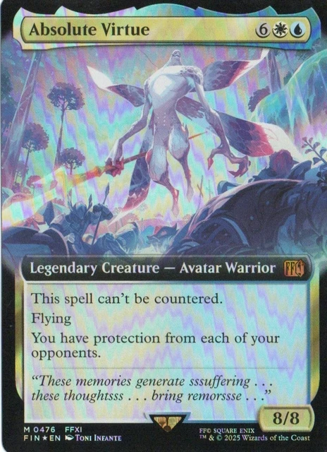 MTG FINAL FANTASY English Absolute Virtue Extended Art 0476 Non-Foil $9.99 - PicClick MTG FINAL FANTASY English Absolute Virtue Extended Art 0476 Non-Foil $9.99 - PicClick