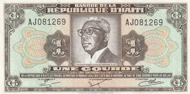 Haiti 1984 1 Gourde Uncirculated Banknote Pick 239 Bargain Bin