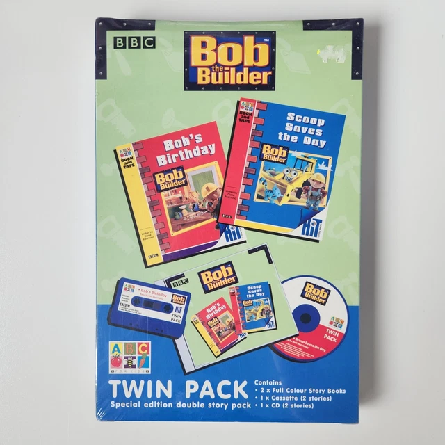 *BRAND NEW* VINTAGE 2001 Bob The Builder Twin Pack CD & Cassette Story ...