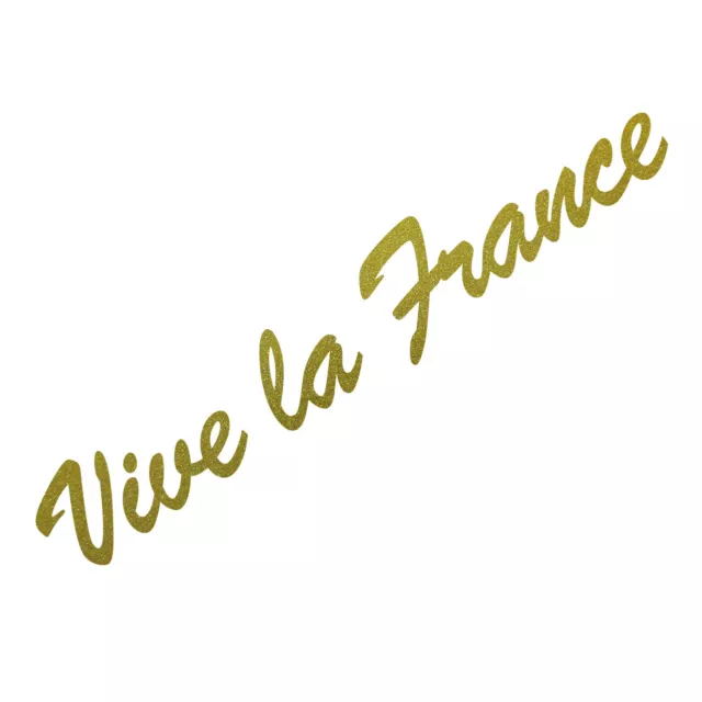 20cm gold Vive La France inscription sticker tattoo car door glass