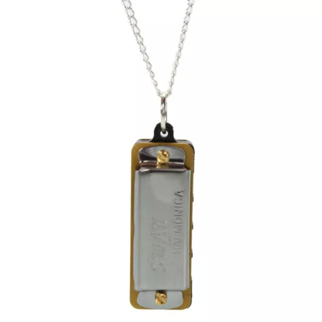 Swan 4 trous 8 tons Mini Harmonica avec collier pour cadeau enfant ( )