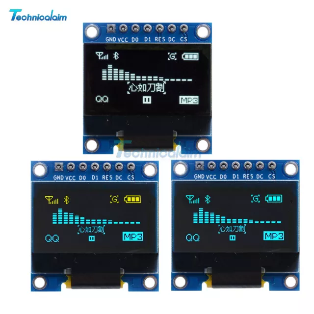 0.96" I2C IIC SPI Serial 128X64 OLED LCD Display SSD1306 for Arduino 51 STM32