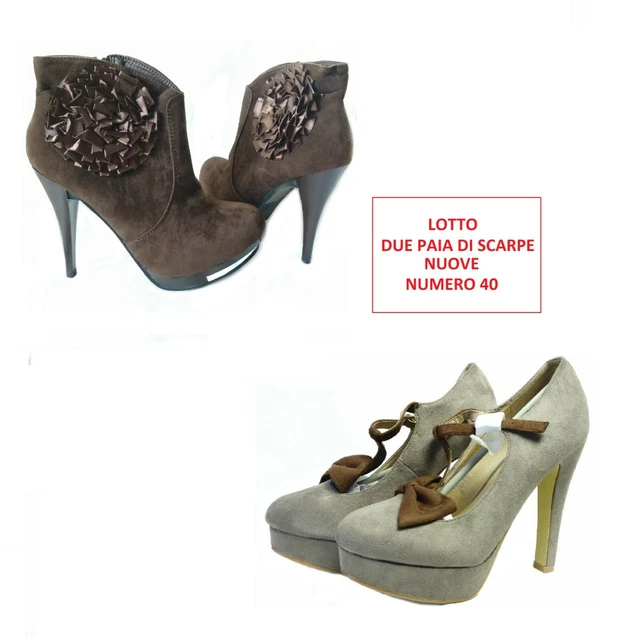 SCARPE DONNA TACCO alto e plateau Tronchetto MaryJane ULTIMI numero 40 SALDI EUR 35 99 PicClick IT
