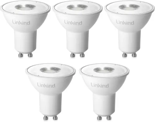 Linkind GU10 LED Light Bulbs, Dimmable 5.7W 600lm, RAR16 2700K Warm White...