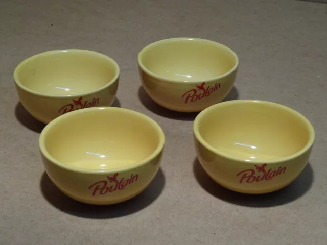 Lot de 4 bols publicitaire POULAIN