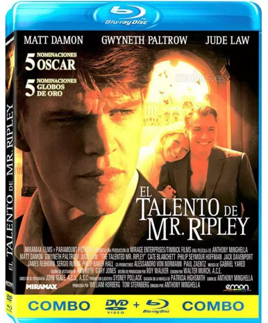 El Talento de Mr. Ripley  Blu-ray (Combo Blu-ray + DVD) (16 Mayo 2012) The Talen