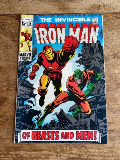 The Invincible Iron Man #16 Marvel Comics 1969 Beasts and Men L
