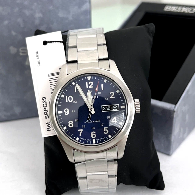 Lorus Orologio da polso automatico in acciaio inox quadrante verde sportivo per gli uomini RL421BX9, Argento, Bracciale