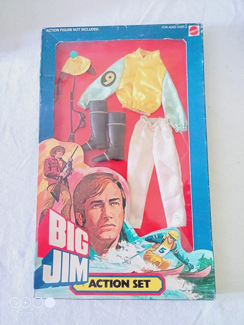 Tenue Big Jim en boite bleue scellée - JOCKEY VARIANTE ROUGE - MISB