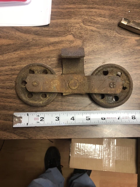 Vtg Fra-Ntz Barn Door Trolley