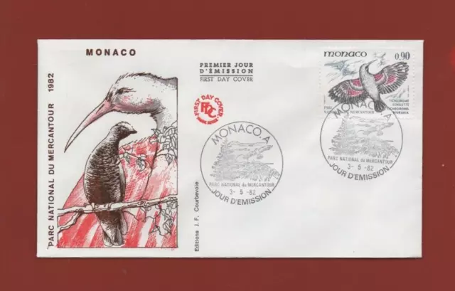 FDC MONACO 1982 - Parc National du Mercantour