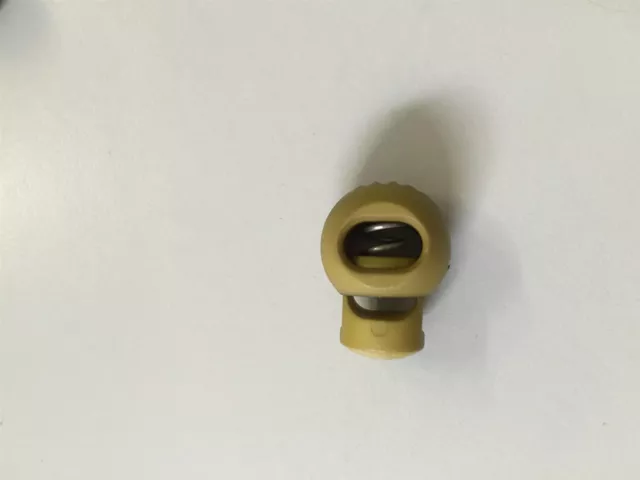 Kordelstopper Schnurstopper Kapuze rund 22 mm olivgrün, per 2 Stück