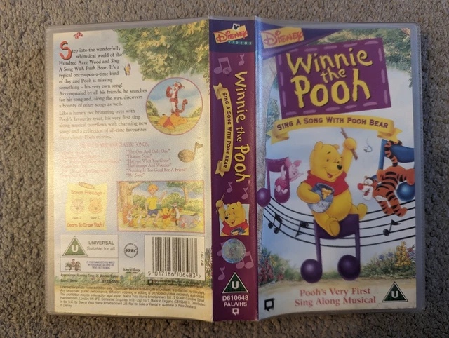 Sing A Song With Pooh Bear Vhs SING A SONG With Winnie The Pooh Bear VHS Video PAL Disney £5.99