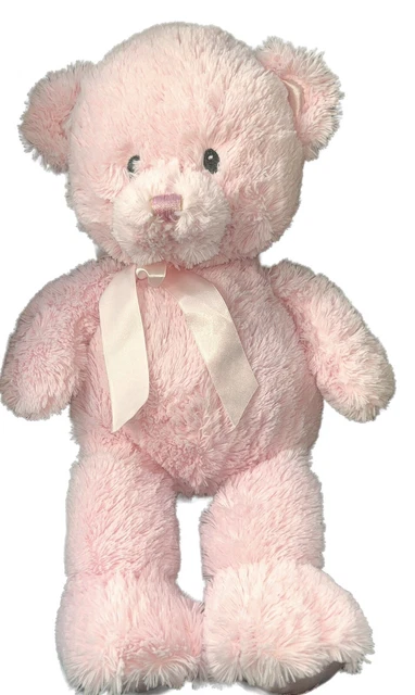 My First Teddy Pink Baby Gund Bear Velvety Soft Plush Stuffed 12” Sewn Eyes Nose