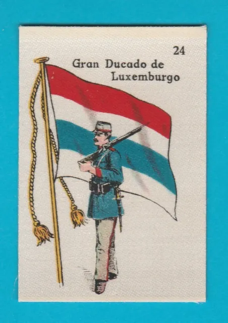Silk ' Flag With Soldier ' - Luxembourg - La Favorita (Canary Islands) - 1915
