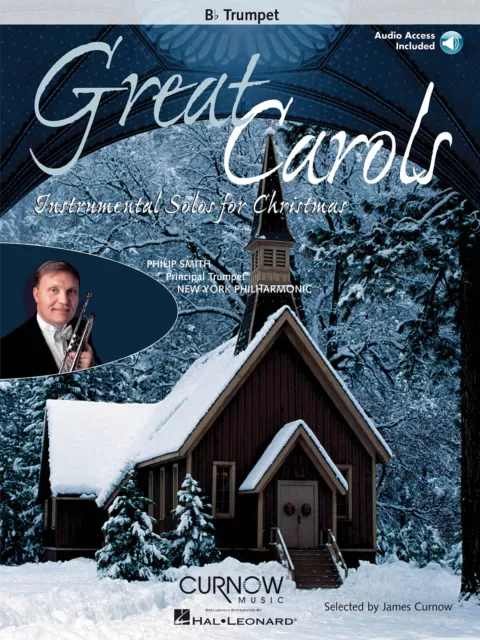 Great Carols for Trumpet Solo Christmas Sheet Music Play-Along Book Online Audio